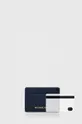 темно-синій Шкіряний чохол на банківські карти MICHAEL Michael Kors