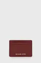 бордо Шкіряний чохол на банківські карти MICHAEL Michael Kors Жіночий