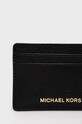Δερμάτινη θήκη για κάρτες MICHAEL Michael Kors 34F9GF6D0L μαύρο SS24