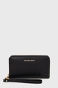 Кожаный кошелек MICHAEL Michael Kors кожа чёрный 34F9GTVE9L