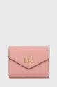 różowy MICHAEL Michael Kors portfel skórzany 34S1GNME6L Damski