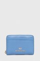 MICHAEL Michael Kors portafoglio in pelle pelle fiore blu 34S1GT9Z1L