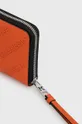 Kožená peňaženka Karl Lagerfeld oranžová