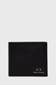 Armani Exchange portofel de piele piele negru 958435.CC845