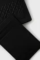 Кожаные кошелёк и чехол для карт Boss чёрный