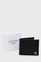 černá Calvin Klein Jeans - Kožená peněženka
