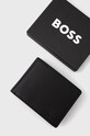 Usnjena denarnica BOSS 50470436 črna