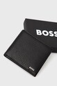 BOSS portfel skórzany 50470464 czarny 50470464