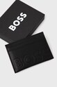 Аксесуари Шкіряний чохол на банківські карти BOSS 50470809 чорний