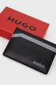 Δερμάτινη θήκη για κάρτες HUGO  Φόδρα: 100% Πολυεστέρας Κύριο υλικό: Φυσικό δέρμα