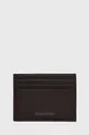 коричневий Шкіряний чохол на банківські карти Calvin Klein Чоловічий