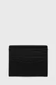 Шкіряний чохол на банківські карти Calvin Klein Jeans чорний