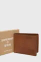 hnedá Kožená peňaženka Superdry
