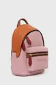 Кожаный рюкзак Coach розовый