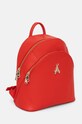 Кожена раница Patrizia Pepe CB0056.L001 червен SS25