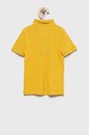 Tommy Hilfiger tricouri polo din bumbac pentru copii KB0KB07365.PPYY galben SS22