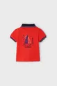 Παιδικά βαμβακερά μπλουζάκια πόλο Mayoral κόκκινο
