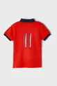 Παιδικά βαμβακερά μπλουζάκια πόλο Mayoral κόκκινο