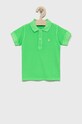 Detská bavlenná polokošeľa United Colors of Benetton bavlna zelená 3089C3153.P