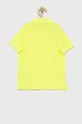United Colors of Benetton - Παιδικά βαμβακερά μπλουζάκια πόλο κίτρινο