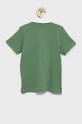 Παιδικά βαμβακερά μπλουζάκια πόλο United Colors of Benetton πράσινο