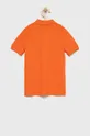 Παιδικά βαμβακερά μπλουζάκια πόλο Polo Ralph Lauren πορτοκαλί