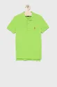 zielony Polo Ralph Lauren polo bawełniane dziecięce 323547926027 Chłopięcy