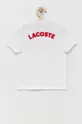 Lacoste - Παιδικά βαμβακερά μπλουζάκια πόλο λευκό