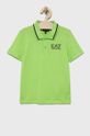 galben – verde EA7 Emporio Armani tricouri polo din bumbac pentru copii De băieți