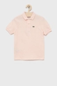 różowy Lacoste polo bawełniane dziecięce PJ2909. Chłopięcy