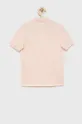 Παιδικά βαμβακερά μπλουζάκια πόλο Lacoste ροζ
