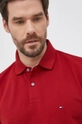 bordowy Tommy Hilfiger Polo