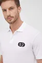 bijela Pamučna polo majica Emporio Armani