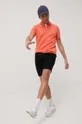 Βαμβακερό μπλουζάκι πόλο Tom Tailor πορτοκαλί
