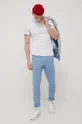 Βαμβακερό μπλουζάκι πόλο Tom Tailor λευκό