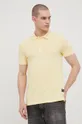 κίτρινο Βαμβακερό μπλουζάκι πόλο Tom Tailor Ανδρικά