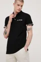 μαύρο Βαμβακερό μπλουζάκι πόλο Produkt by Jack & Jones