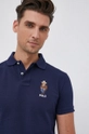 μπλε Βαμβακερό μπλουζάκι πόλο Polo Ralph Lauren Ανδρικά