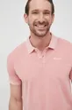 ροζ Βαμβακερό μπλουζάκι πόλο Pepe Jeans Vincent Gd N