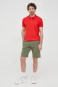 Βαμβακερό μπλουζάκι πόλο Pepe Jeans Vidal κόκκινο