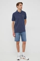 Lyle & Scott polo bawełniane SP1604V.Z271 granatowy SS22