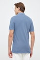 Odzież BOSS polo bawełniane BOSS ORANGE 50468576 niebieski