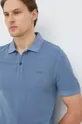 modrá Bavlnené polo tričko BOSS Boss Casual