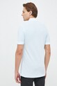 Odzież BOSS polo bawełniane BOSS ORANGE 50468576 niebieski