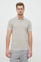 BOSS polo bawełniane BOSS ORANGE 50468576 szary 50468576