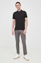 BOSS polo bawełniane BOSS ORANGE 50468576 50468576 czarny AA00