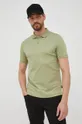 Bavlnené polo tričko Calvin Klein zelená