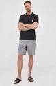 Michael Kors polo bawełniane CF1508157F czarny