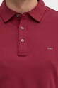 Michael Kors polo bawełniane CS15073C93 bordowy