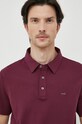 Michael Kors polo bawełniane bordowy CS15073C93